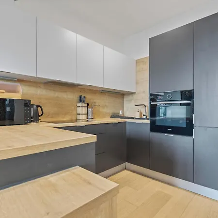 Panorama In Downtown Area With Free Parking And Castle View Bratislava